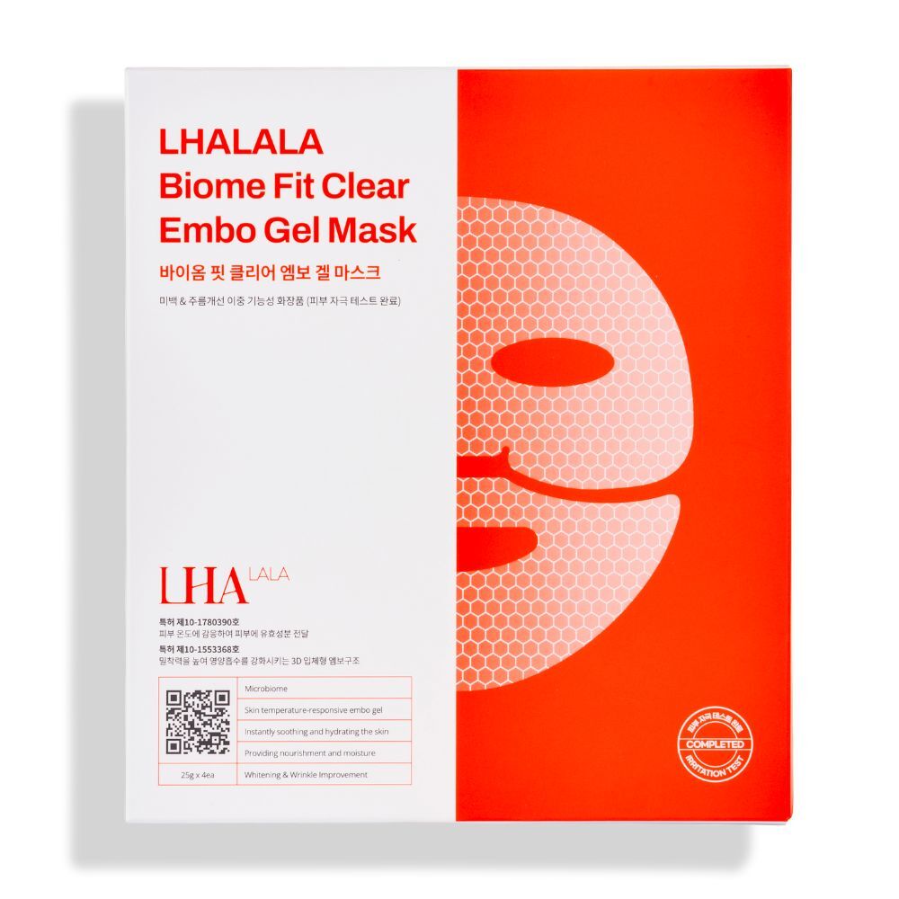 	LHALALA バイオム フィット クリア エンボ ジェル マスク